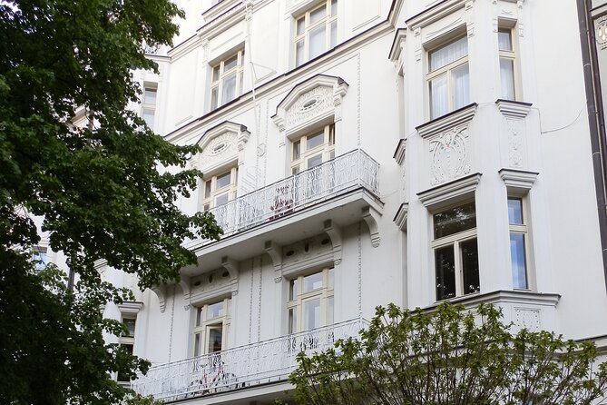 Private Prague Art Nouveau and Cubism Walking Tour - Banks, a Cubist Lamppost, and Wenceslas Square