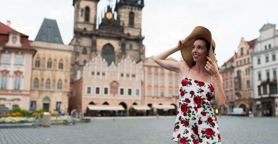 Romantic Photoshoot Experience for Couples in Prague - The Astronomical Clock and Old Town Square