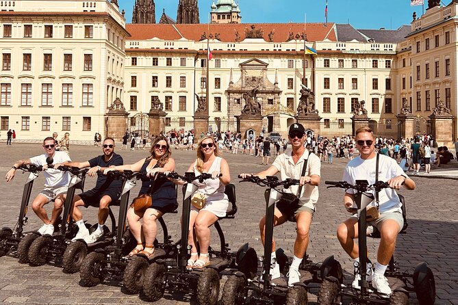 Scooter tours to Prague Castle and views. - A quiet Vltava stop with a Charles Bridge view