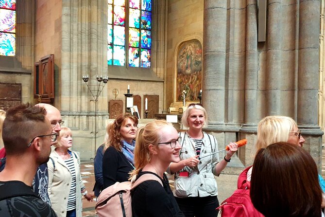 Skip the line: Prague Castle Interiors Tour with Local Guide - St. George’s Basilica, quieter and older in feel