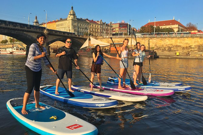 Stand-Up Paddleboarding on the Vltava River in Prague - The guide makes the difference