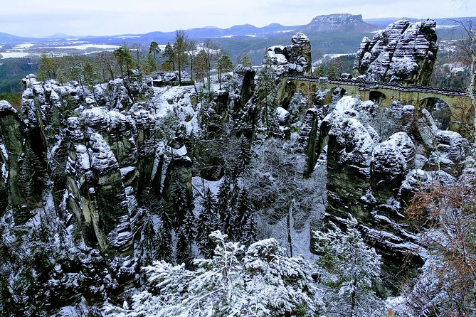 Terezin & Bohemian Switzerland from Prague: Bastei, Narnia & Café - Bastei Bridge: the scenic payoff