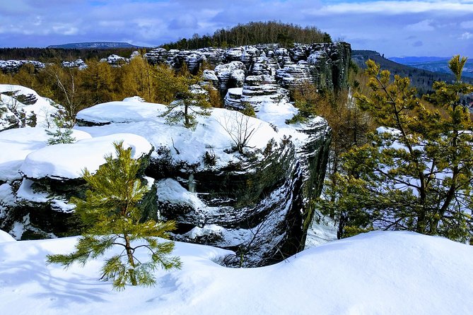 Terezin & Bohemian Switzerland from Prague: Bastei, Narnia & Café - Dresden replaces Bastei in winter