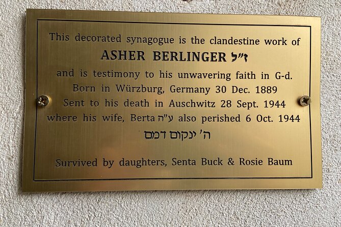 Terezin In-Depth Holocaust Tour From Prague's Center (max 7 pax) - The Hidden Synagogue and the traces people preserved
