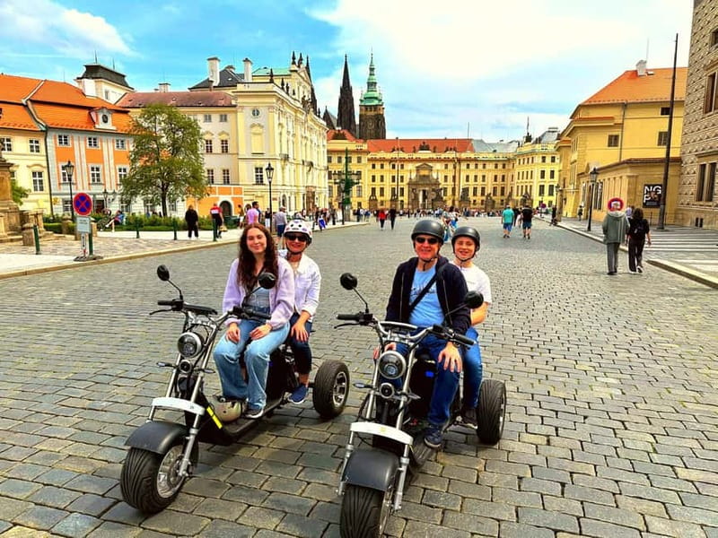The best Trike Bike Prague city tour - John Lennon Wall and the colors of Kampa