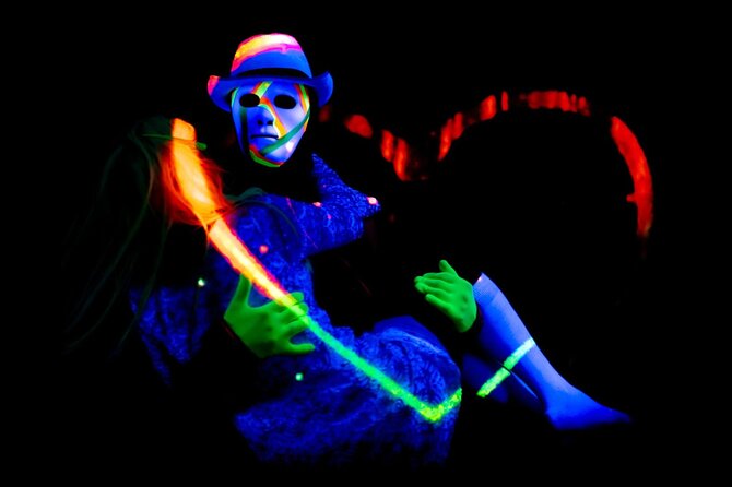 Underground Black Light Theatre Interactive Show in Prague - Entering the intimate 50-seat theatre