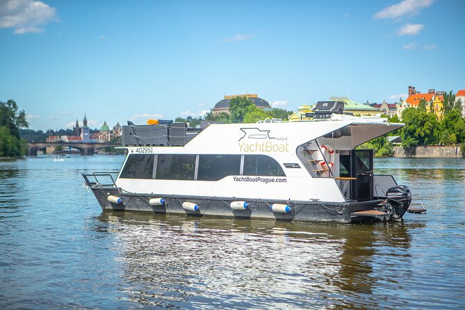VIP Prague YachtBoat ONE Experience: All-You-Can-Drink - Starting at Rašínovo nábř. in Prague 2