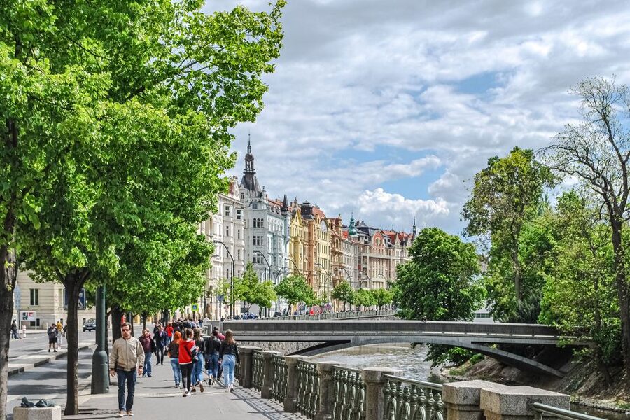 Walking tour of Prague in French : Nové Město - Key points at a glance